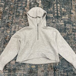 Athletic Gray Women's Hoodie Top